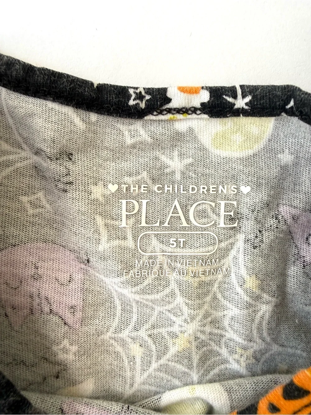 The Children's Place Black Halloween Print Long-Sleeve Dress